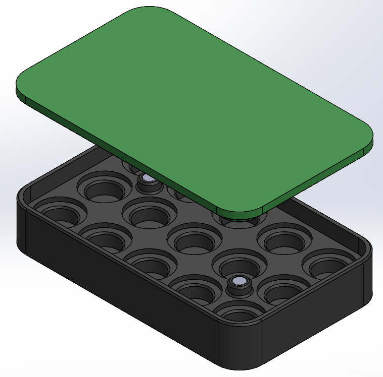 RCBS Shell Holder Case Green and Black