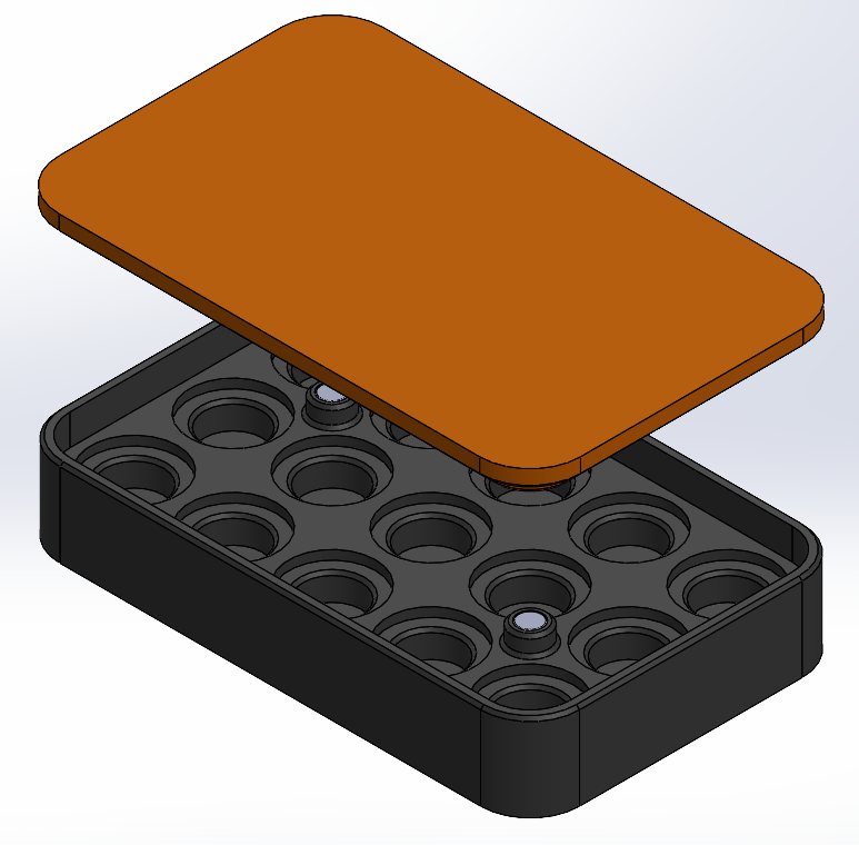 Lyman Shell Holder Case Orange and Black