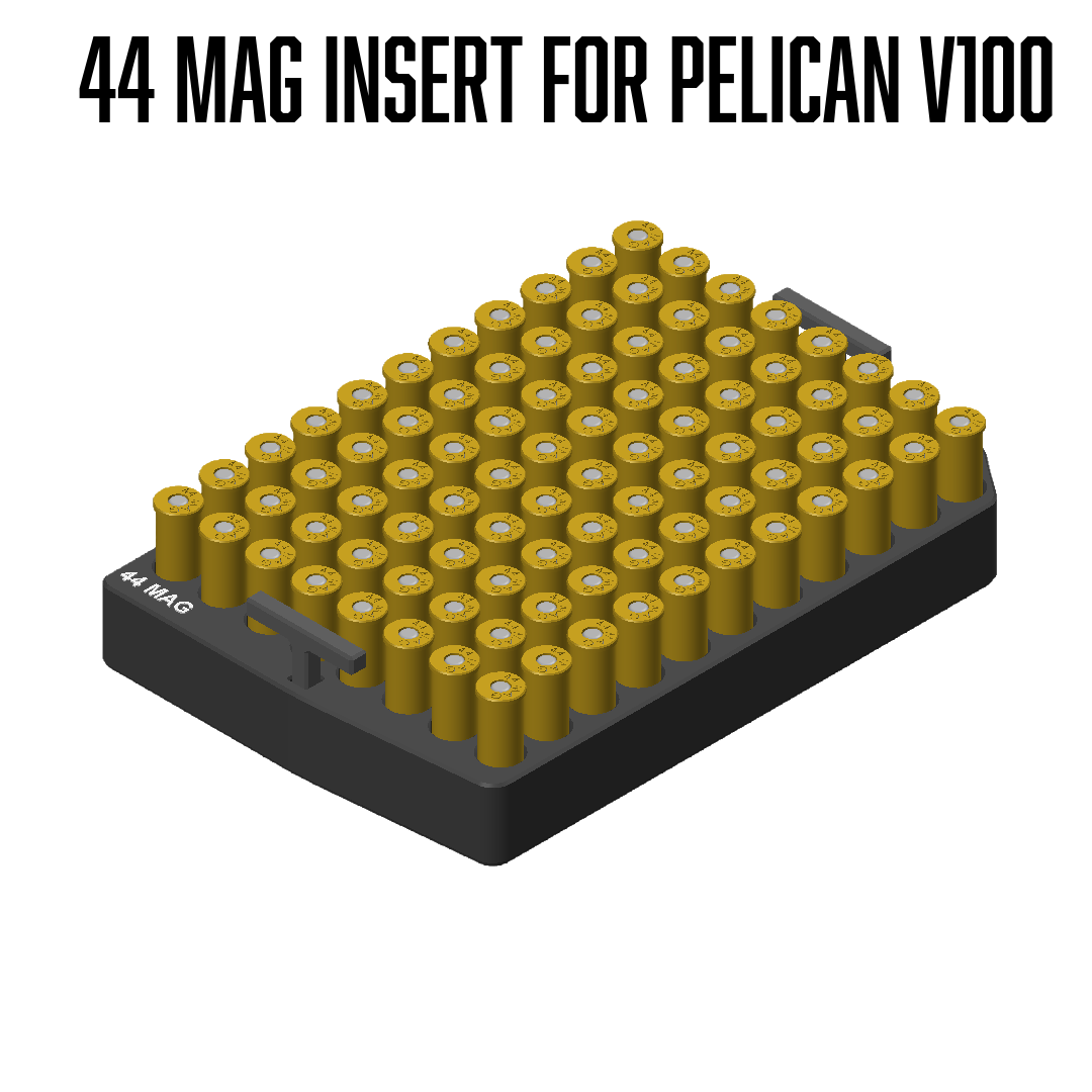 Vault by Pelican™ V100 Pistol Ammo Inserts, Tri-Tray and Dividers.