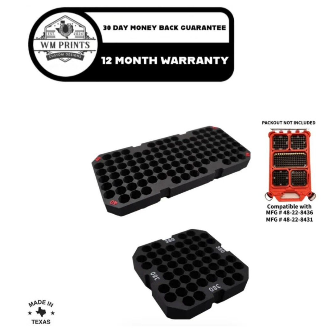 Milwaukee Packout Slim Ammo Inserts.