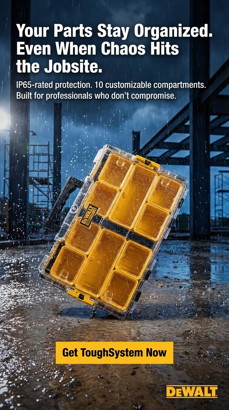 dewalt tough system 2.0 10 bin case