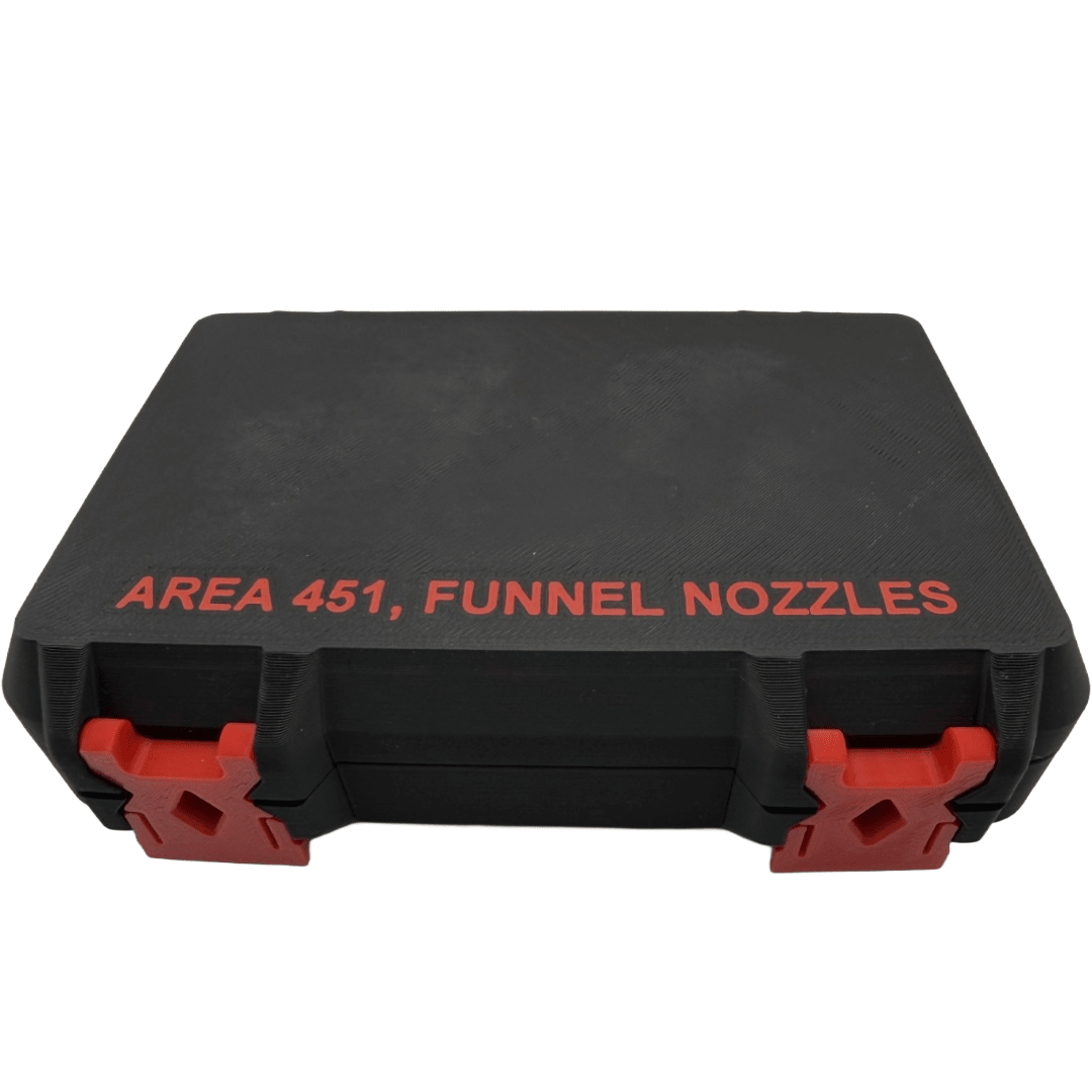 Area 451 Funnel Nozzle Hard Case | Durable Hinged Protection - WM Prints LLC