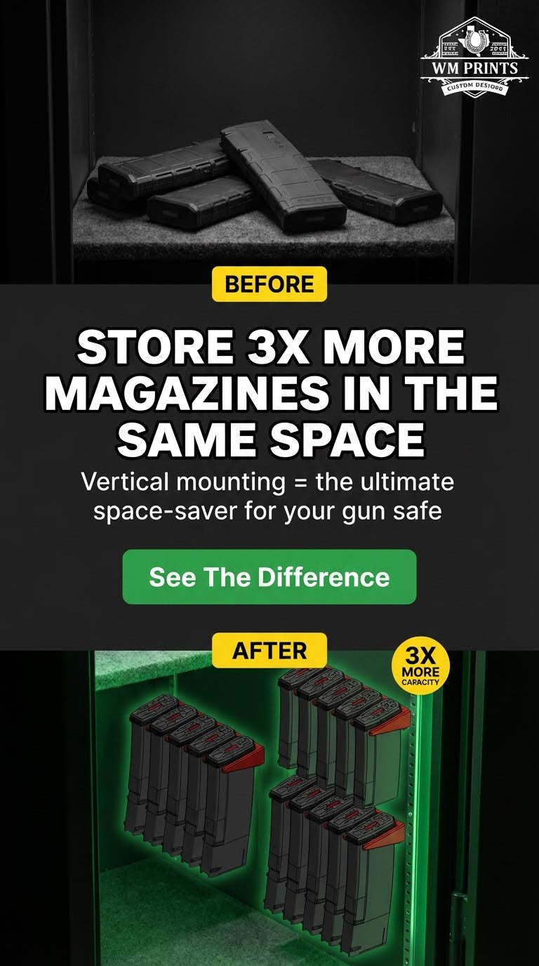 WALL RACK mount for 223/556 pmag gen2-3.