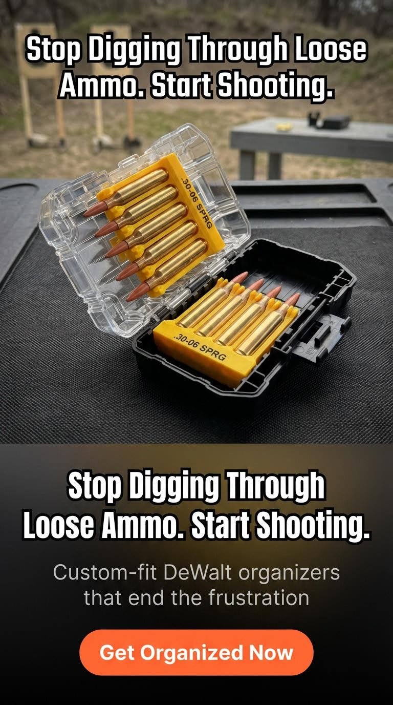 DeWalt Tough Case Toolbox Rifle Ammo Inserts - WM Prints LLC