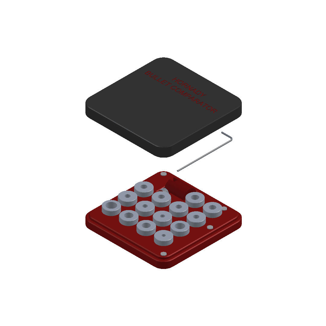 Hornady Bullet Comparator magnetic case. - WM Prints LLC