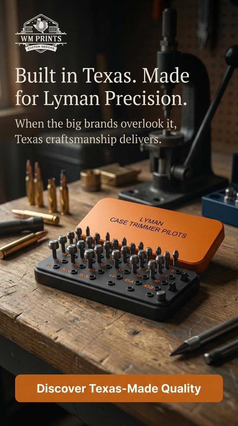 LYMAN Case Trimmer Pilots Holder. - WM Prints LLC