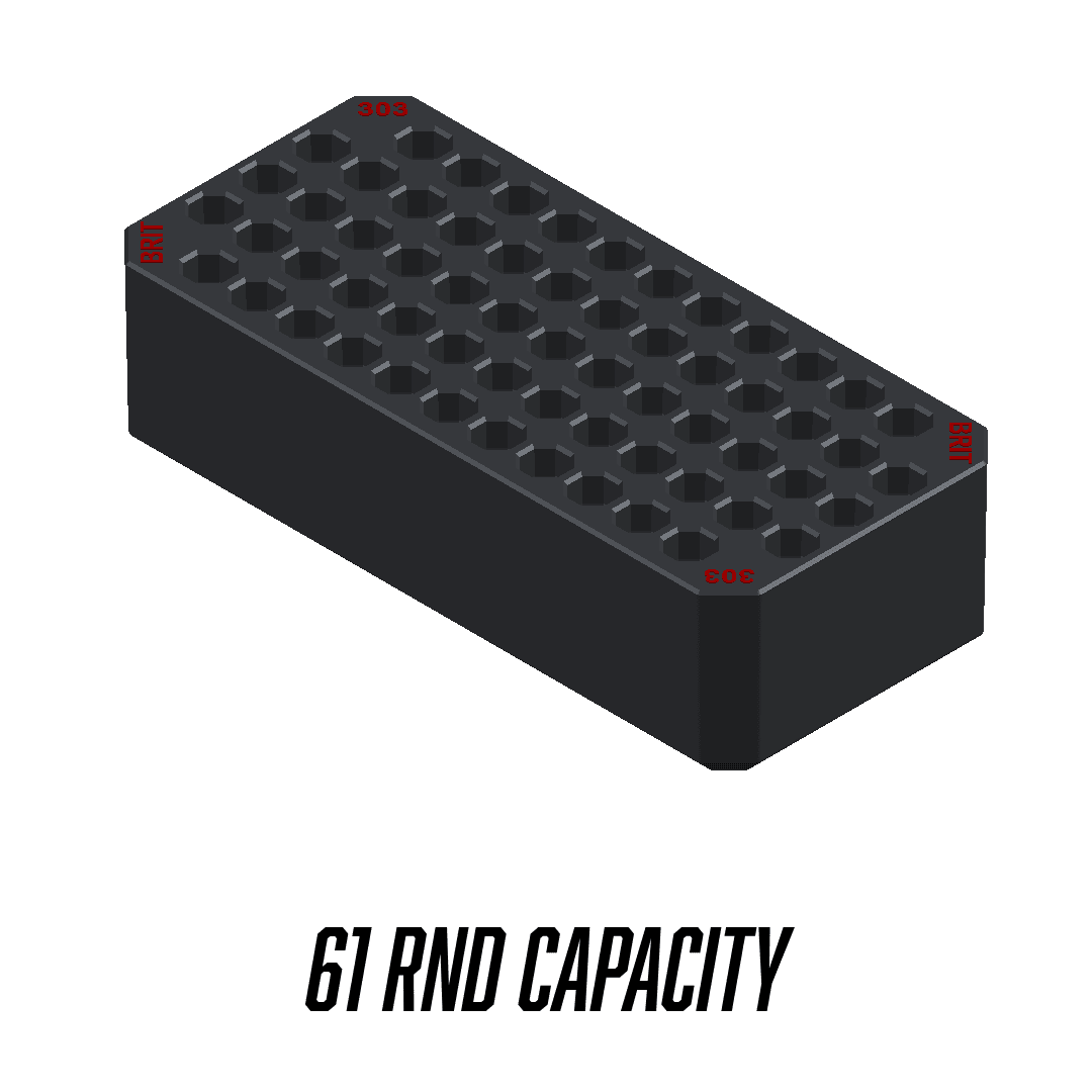 Made for Milwaukee Packouts Compact Ammo inserts. - WM Prints LLC