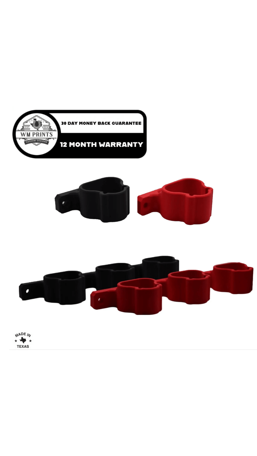 Milwaukee M12 battery mounts - WM Prints LLC