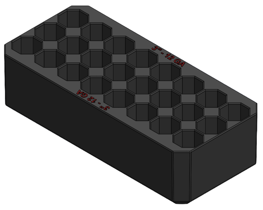 Milwaukee Packout Ammo Insert LARGE TRAY 12GA-3" RED