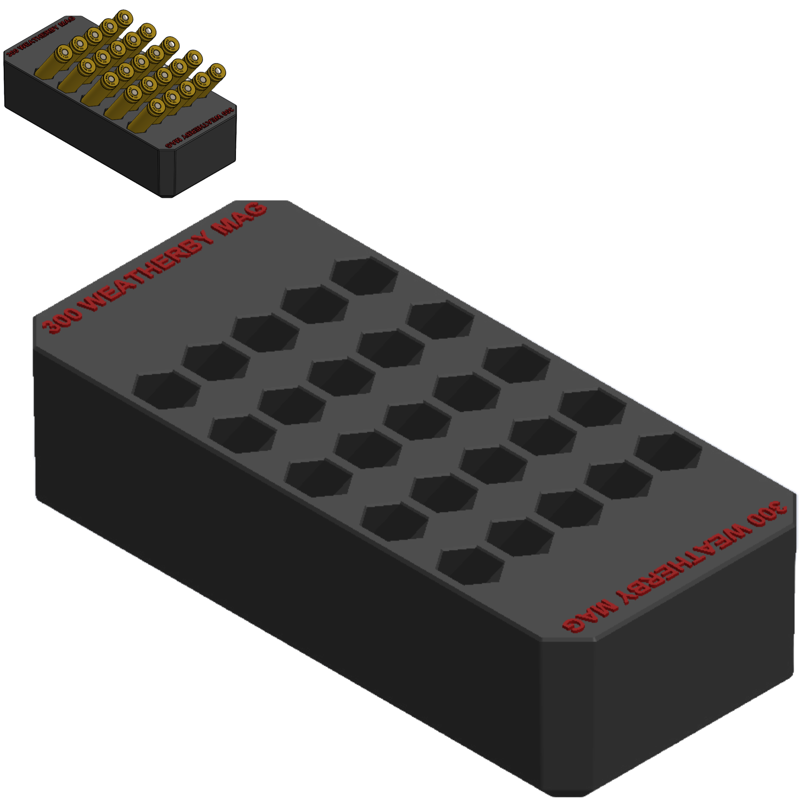 Milwaukee Packout Ammo Insert 300 WEATHERBY MAG