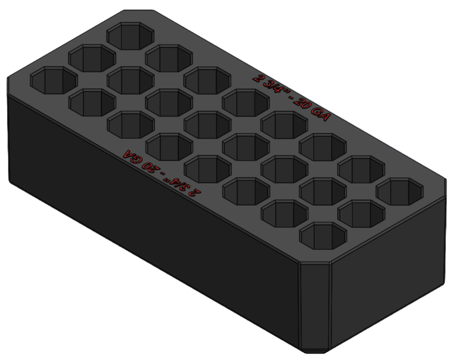 Milwaukee Packout Ammo Insert LARGE TRAY 20GA-2 3/4" RED