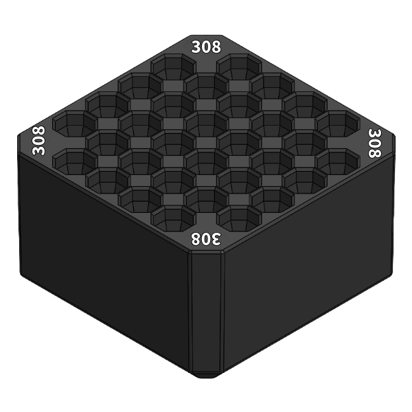 Milwaukee Packout ammo insertsSMALL TRAY 308 WHITE