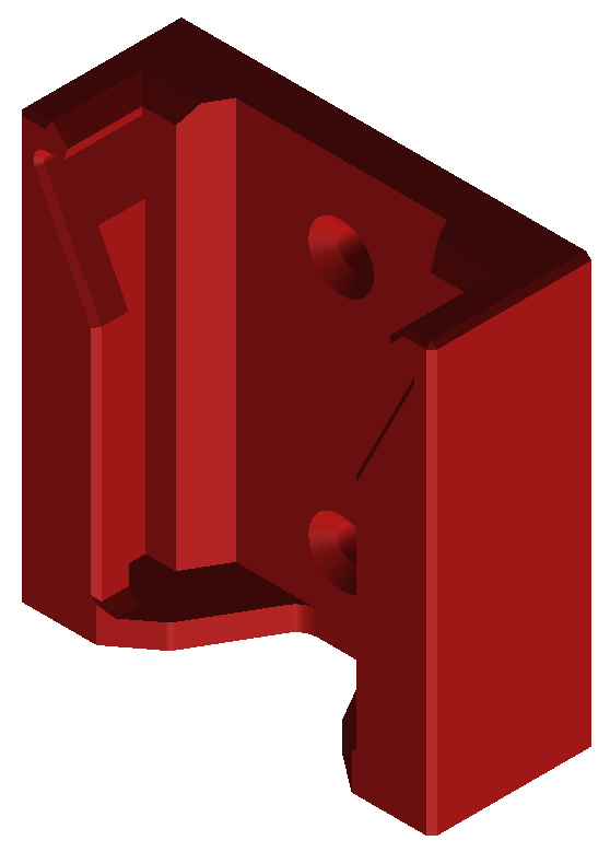 Milwaukee battery holder SINGLE RED