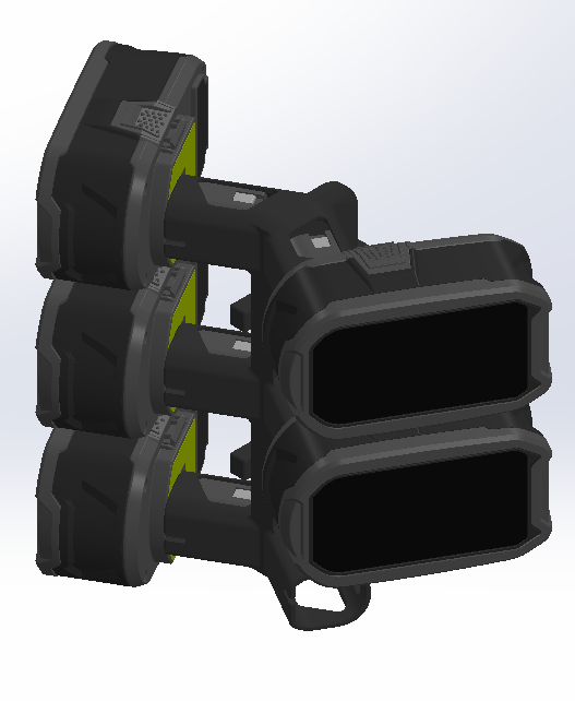 Ryobi battery SIX HOLDER BLACK