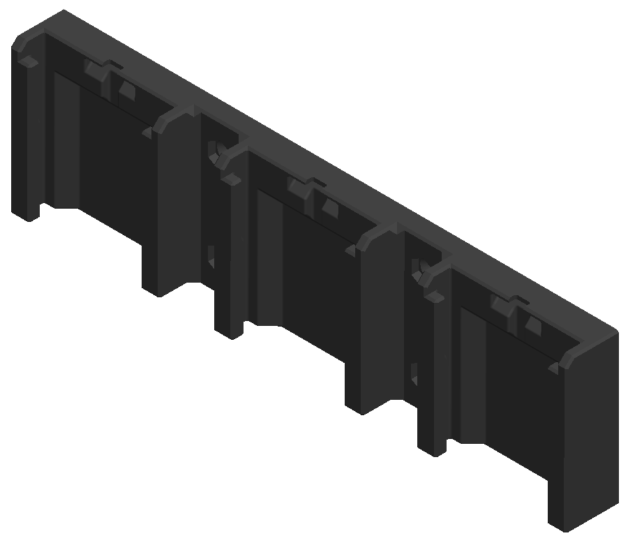 Matco Battery Holder or Mount TRIPLE HOLDER BLACK