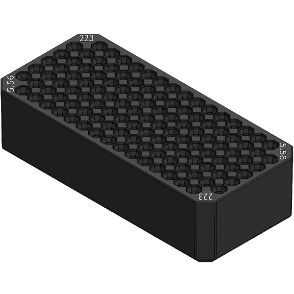 Milwaukee Packout ammo insertsLARGE TRAY 223/5.56 WHITE