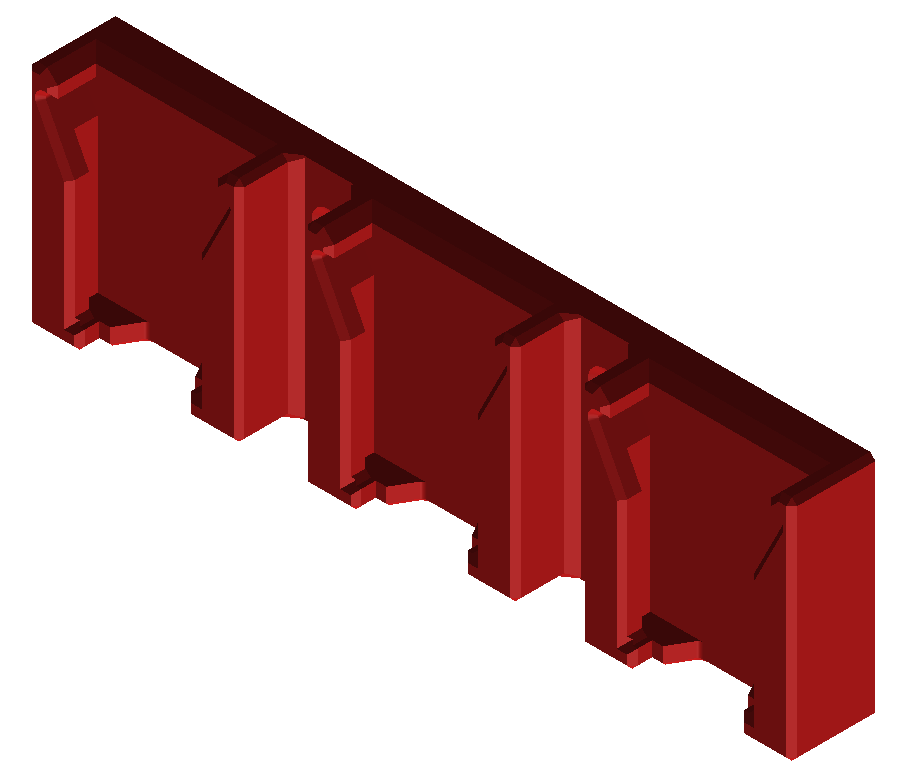 Milwaukee battery holder TRIPLE RED