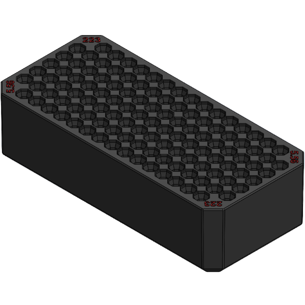 Milwaukee Packout ammo insertsLARGE TRAY 223/5.56 RED