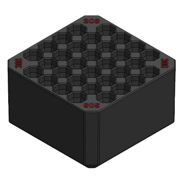 Milwaukee Packout ammo insertsSMALL TRAY 308 RED