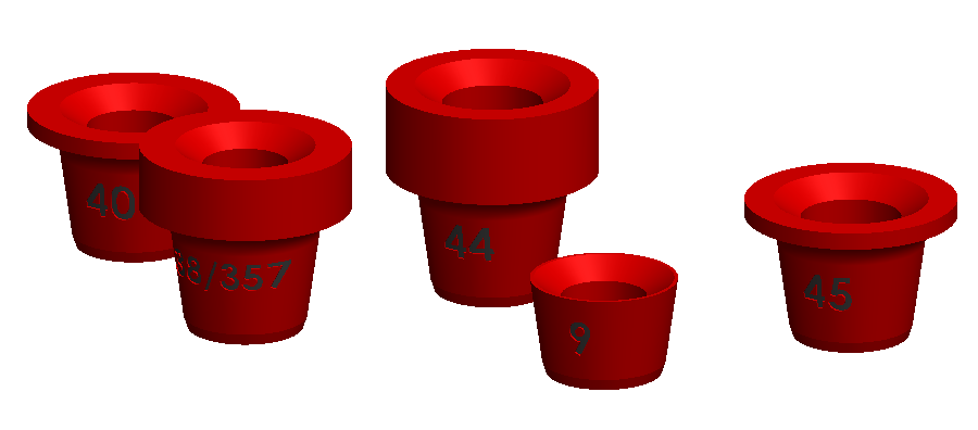 Hornady LNL Case Feeder pivot adapter bushing all 5 sizesRED