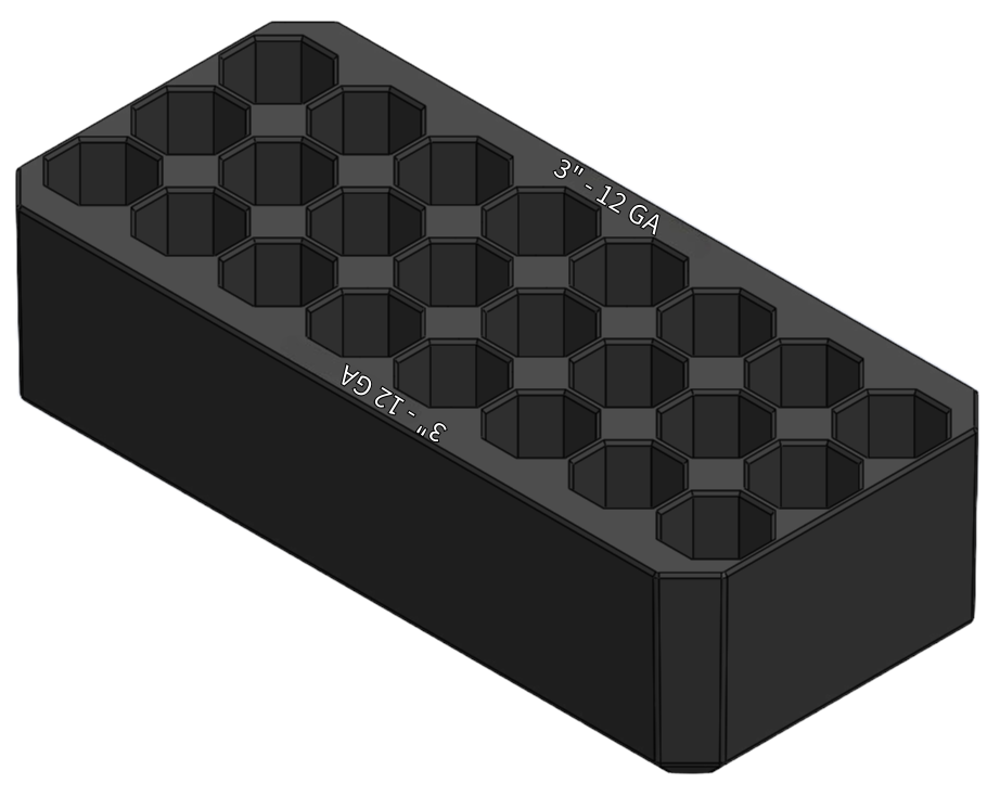 Milwaukee Packout Ammo Insert LARGE TRAY 12GA-3" WHITE