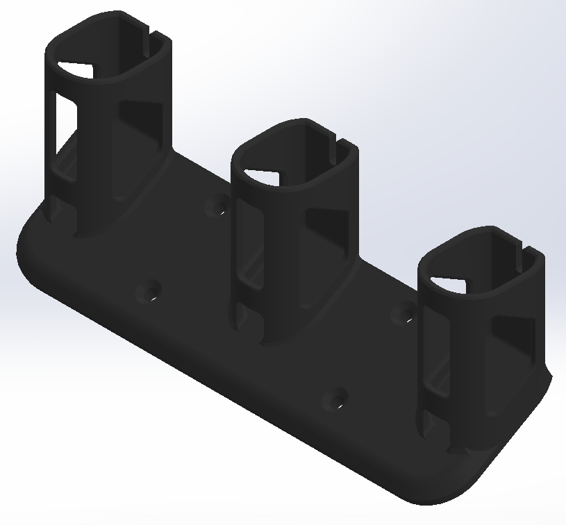 Ryobi battery TRIPLE HOLDER BLACK