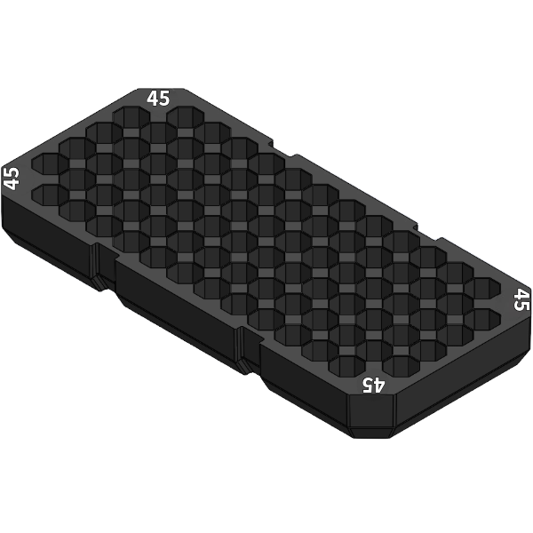 Milwaukee Packout ammo insertsLARGE TRAY 45 WHITE