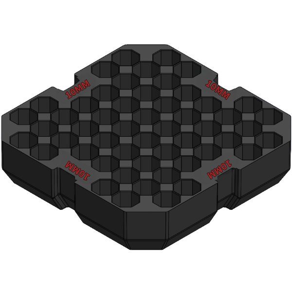 Milwaukee Packout ammo insertsSMALL TRAY 10MM RED