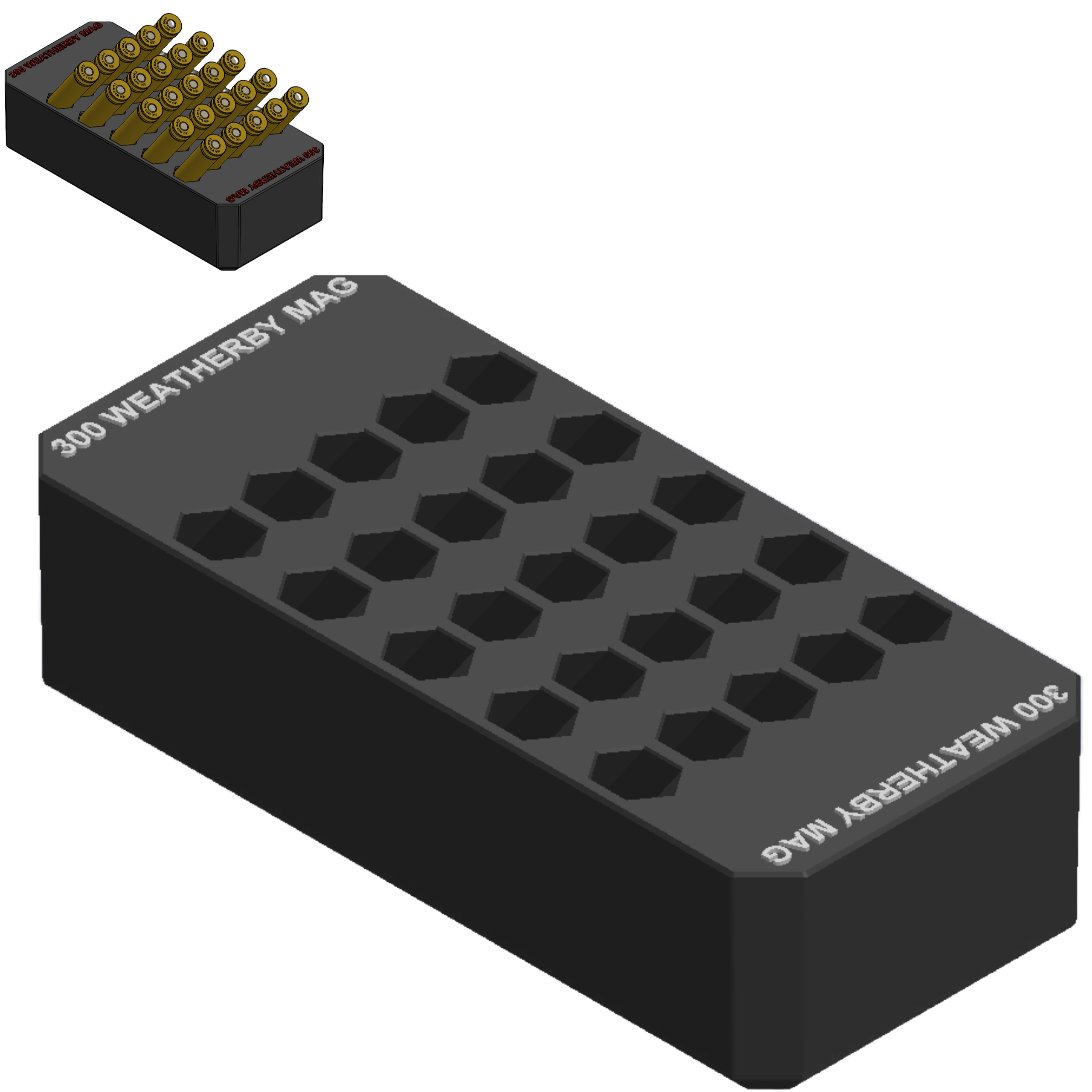 Milwaukee Packout Ammo Insert 300 WEATHERBY MAG