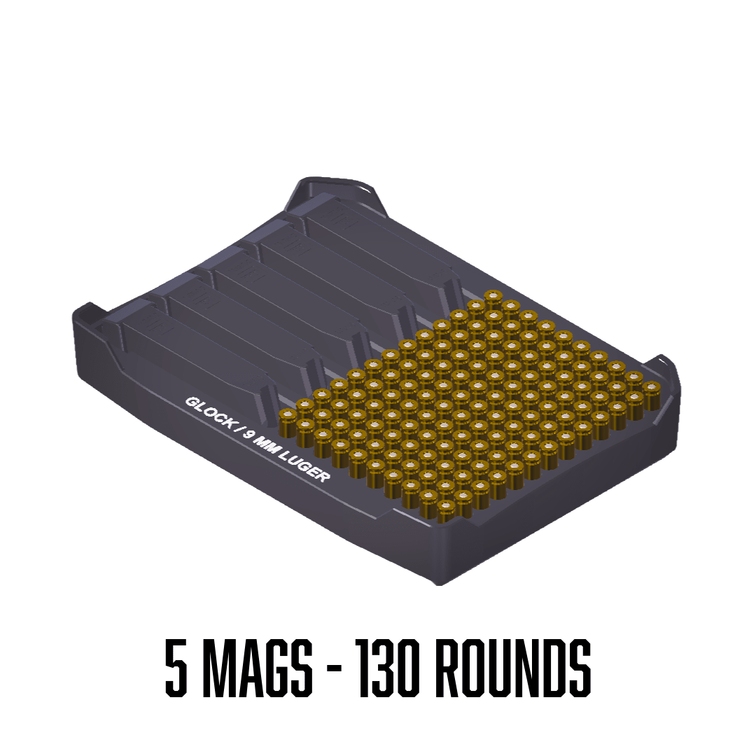 Pelican™ Vault V100 Pistol ammo double stack inserts - WM Prints LLC