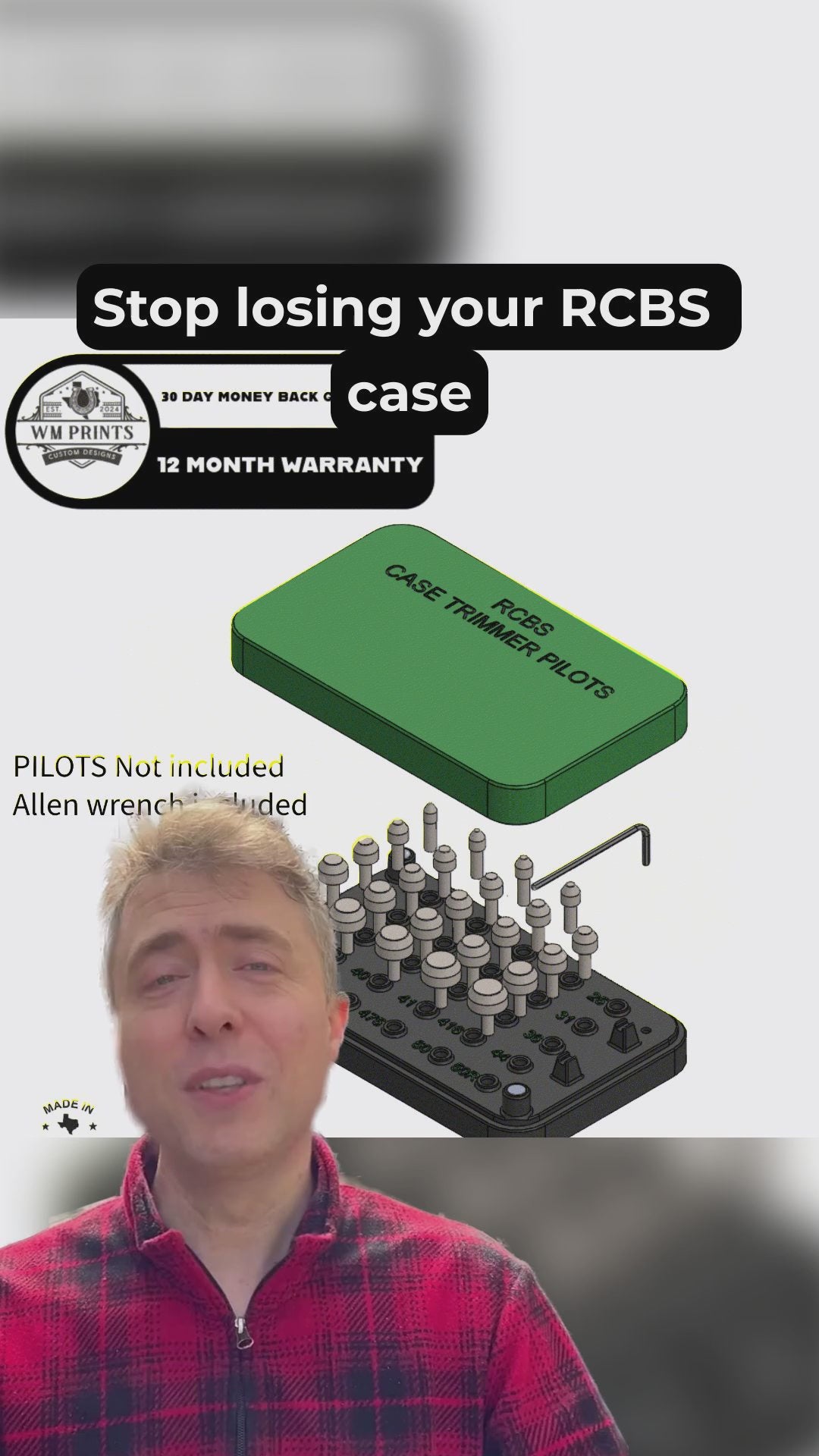 RCBS  Case Trimmer Pilots Holder.