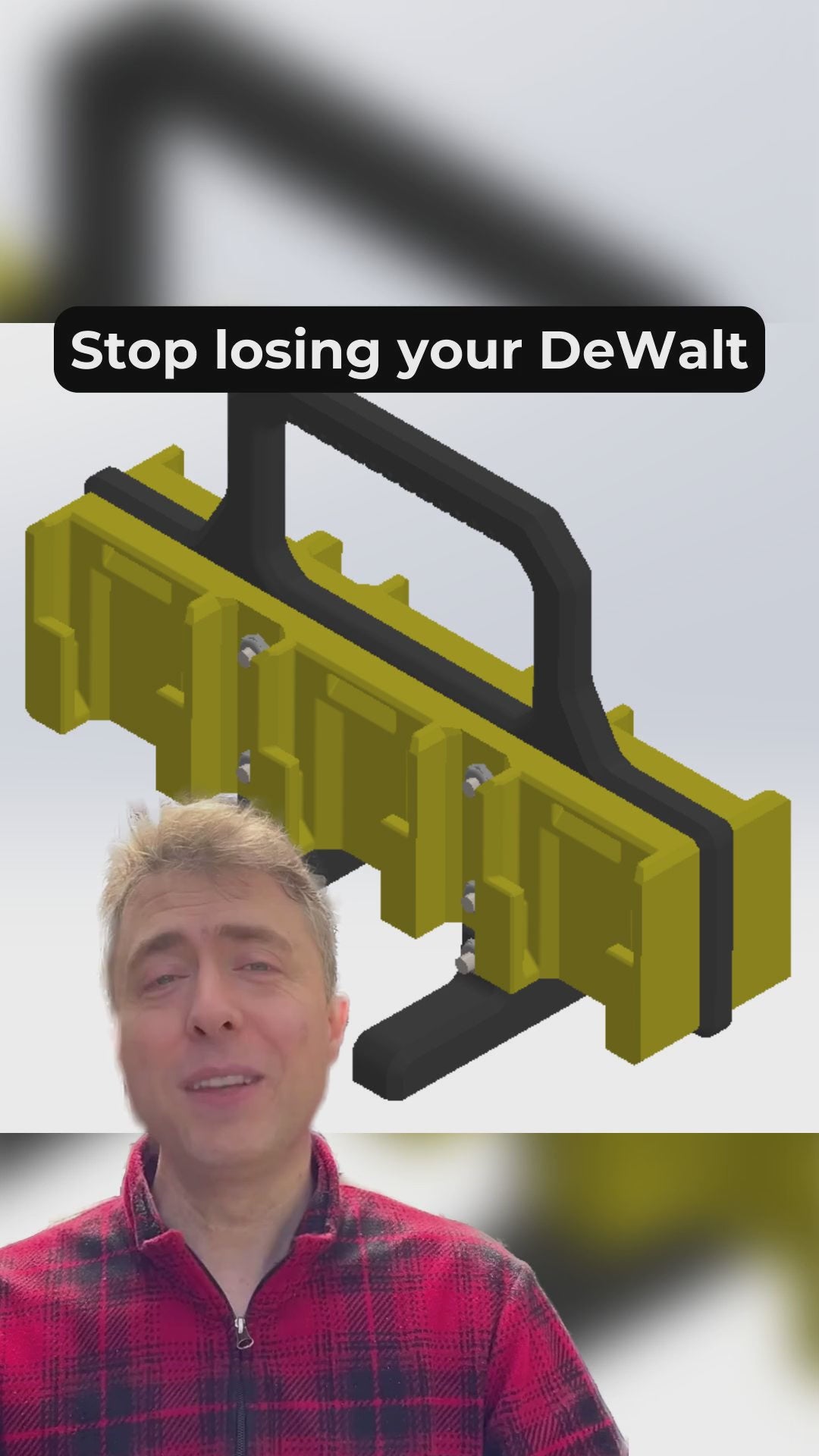 DeWalt battery type compatible carrier.