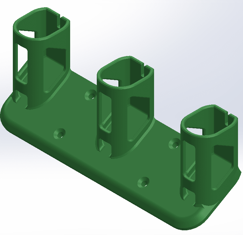 Ryobi 18v ONE+ battery wall mounts - WM Prints LLC