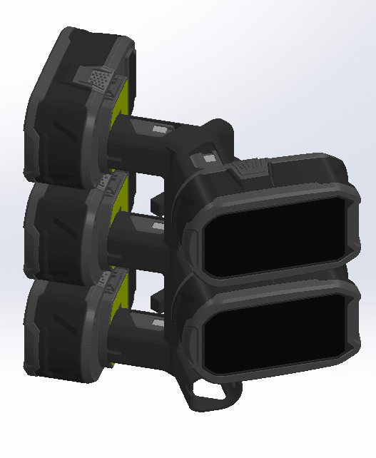 Ryobi 18v ONE+ battery wall mounts - WM Prints LLC