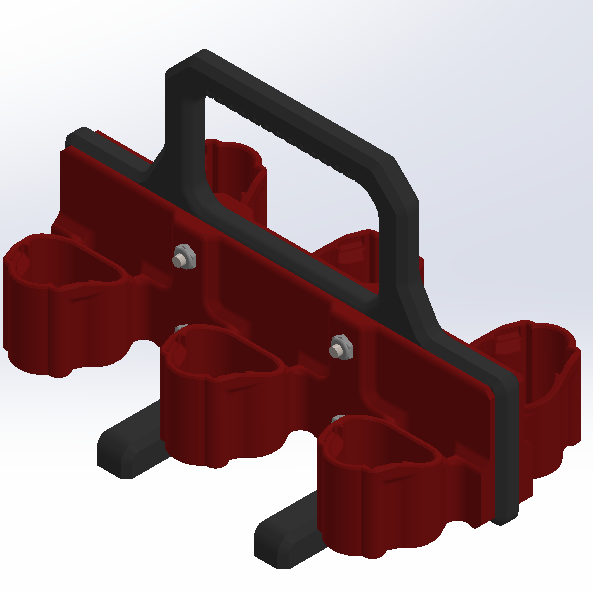 Milwaukee type battery carrier