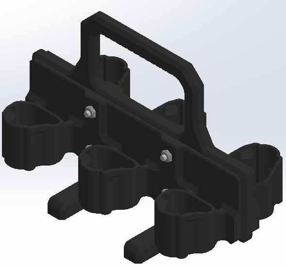 Milwaukee type battery carrier