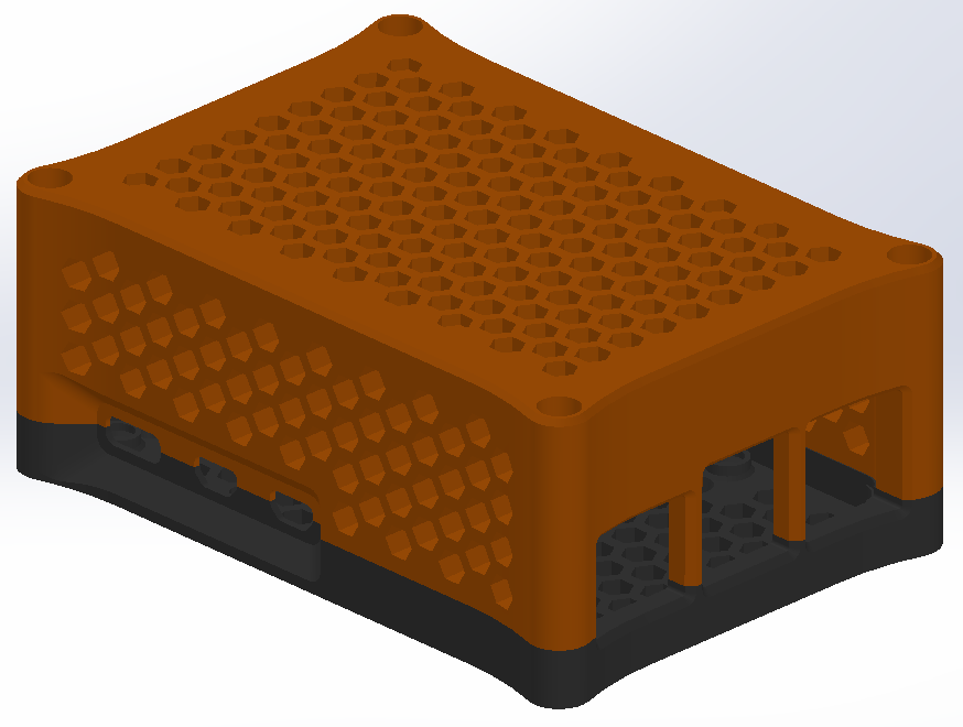 RASPBERRY PI 5 CASE, With M.2 Hat+ support.