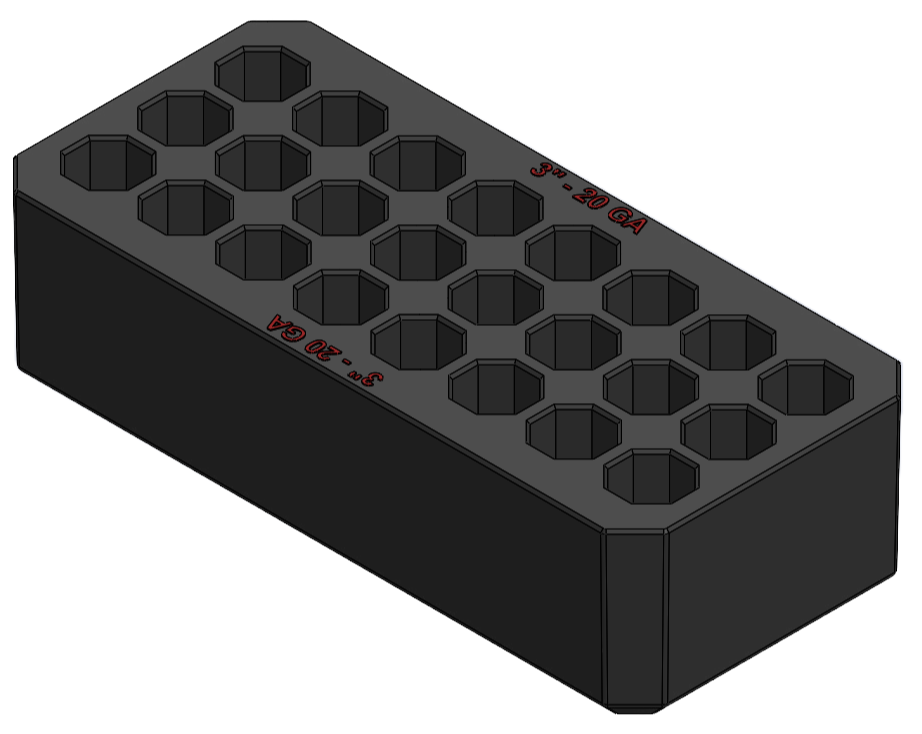 Milwaukee Packout ammo inserts, Fits compact Packout.