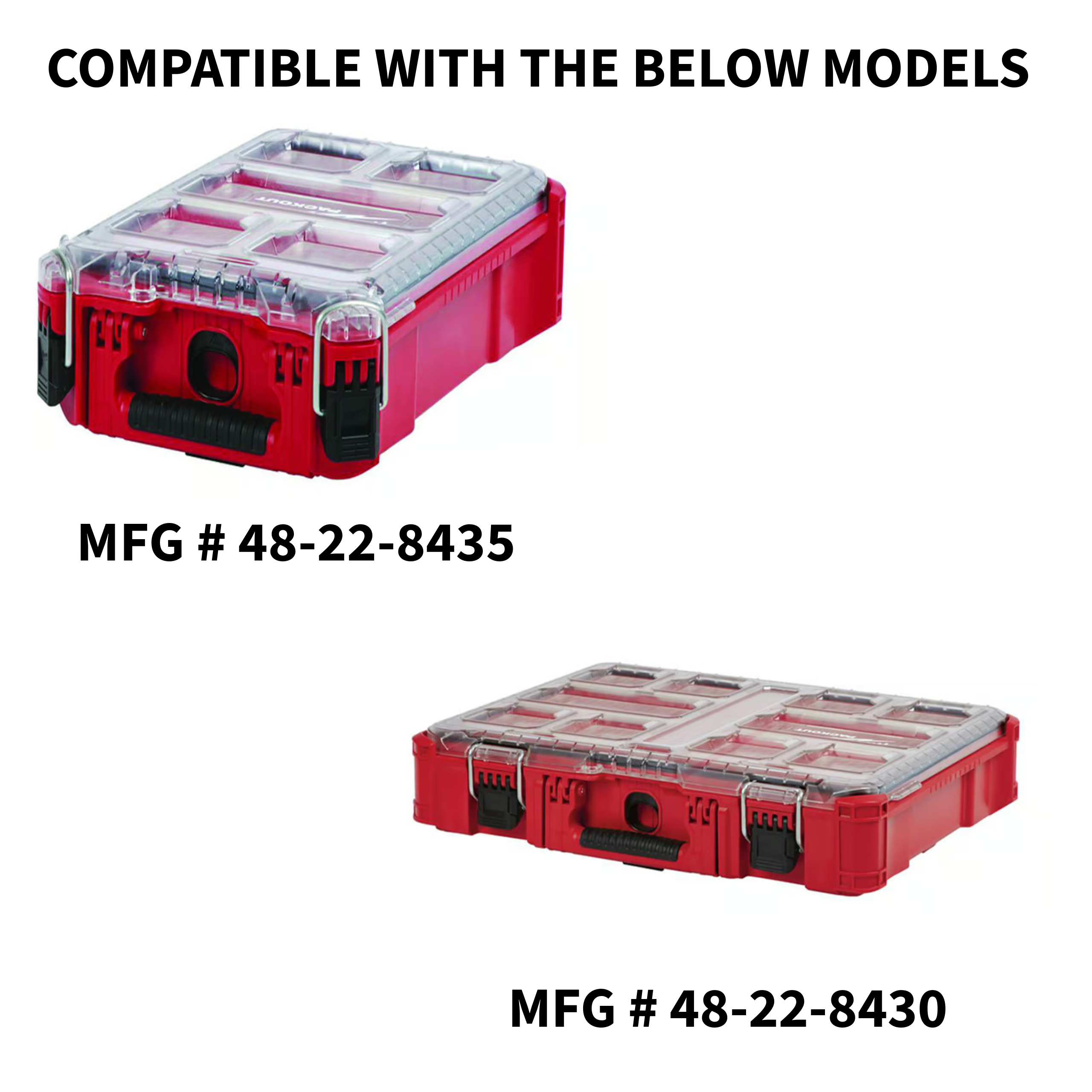 Milwaukee Packout ammo inserts, Fits compact Packout.