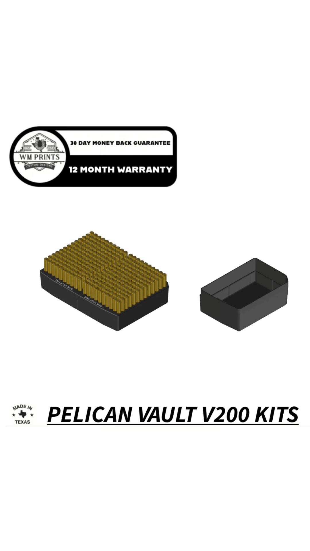 Vault by Pelican™ V200 Rifle Range Kits. - WM Prints LLC
