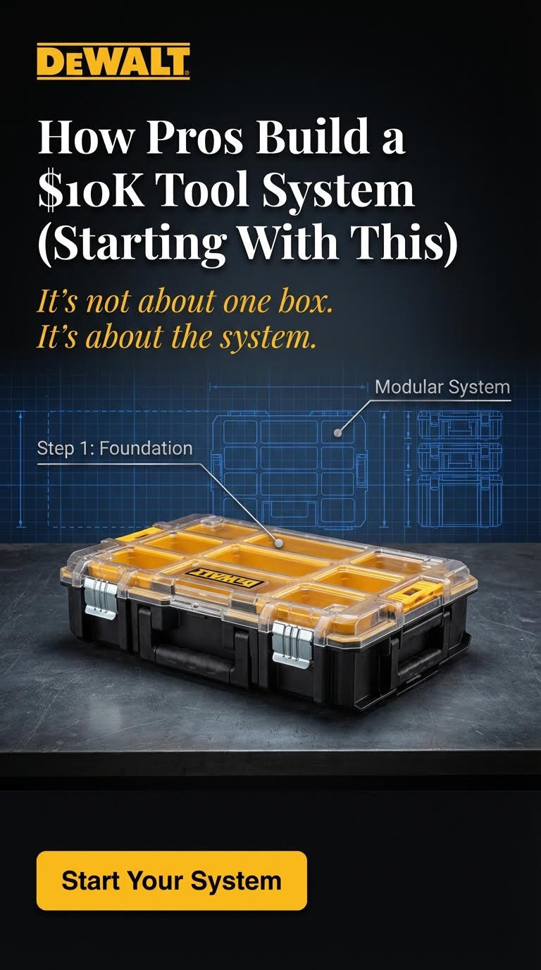 CASE, DEWALT TOUGH SYSTEM, DEEP PRO, 10 BIN