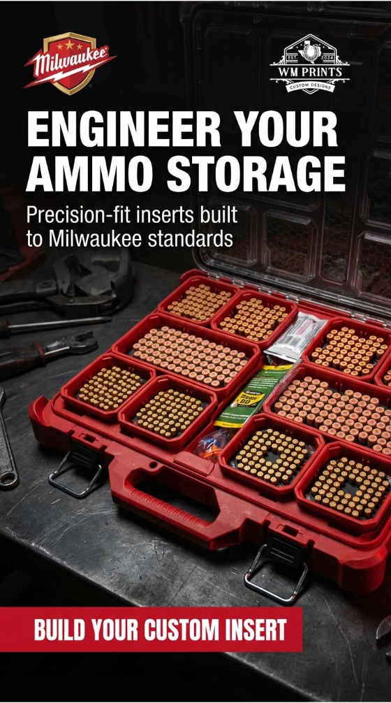 Milwaukee Packout Slim Ammo Inserts.