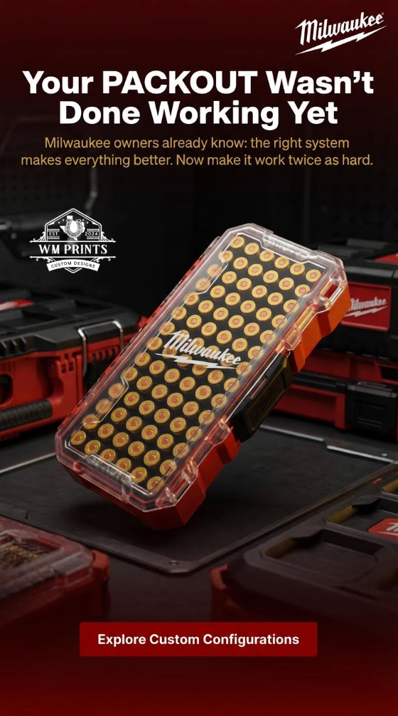 Milwaukee Shockwave compatible ammo Inserts.