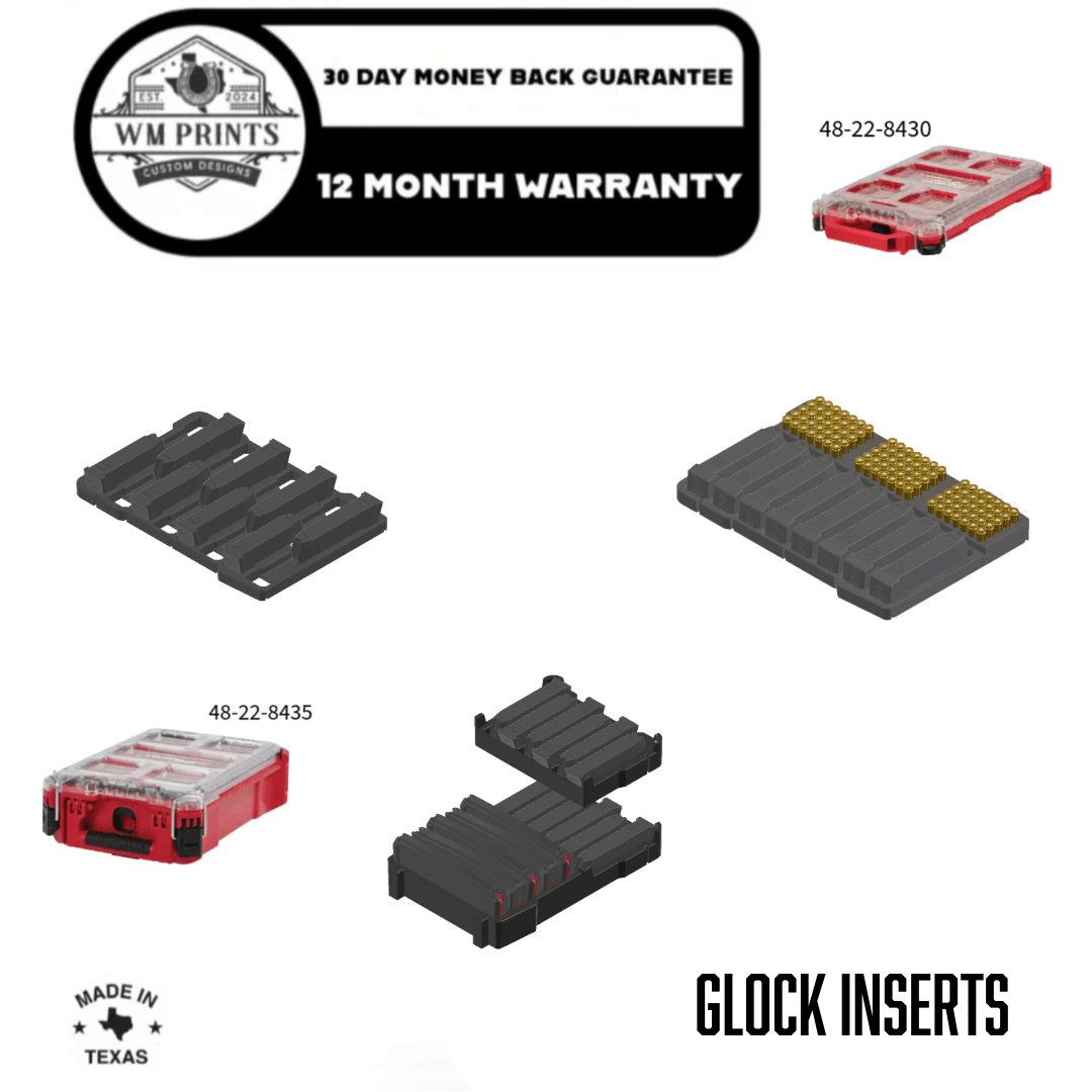 Benefits of Milwaukee Packout Glock Magazine Inserts for Gun Enthusiasts - WM Prints LLC