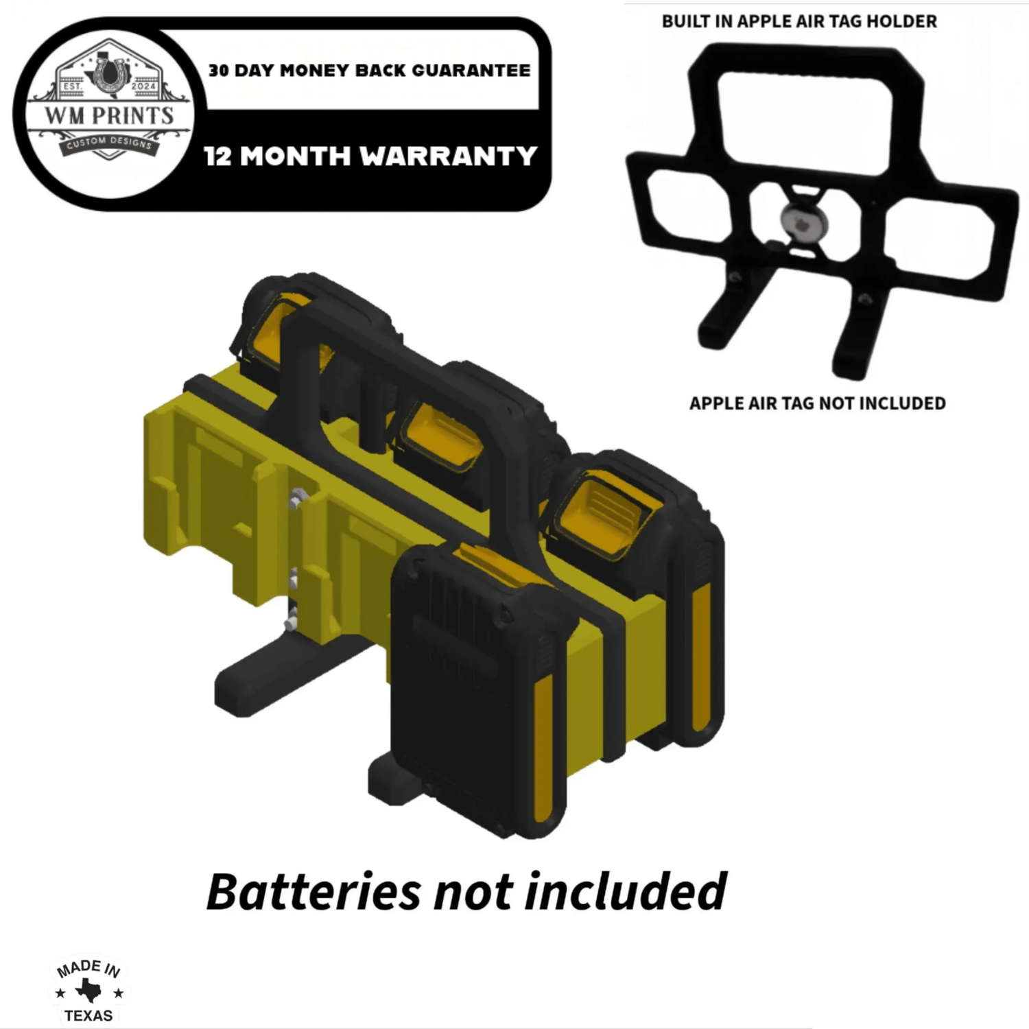 Carry Your Power Efficiently with a DeWalt Compatible Battery Carrier - WM Prints LLC