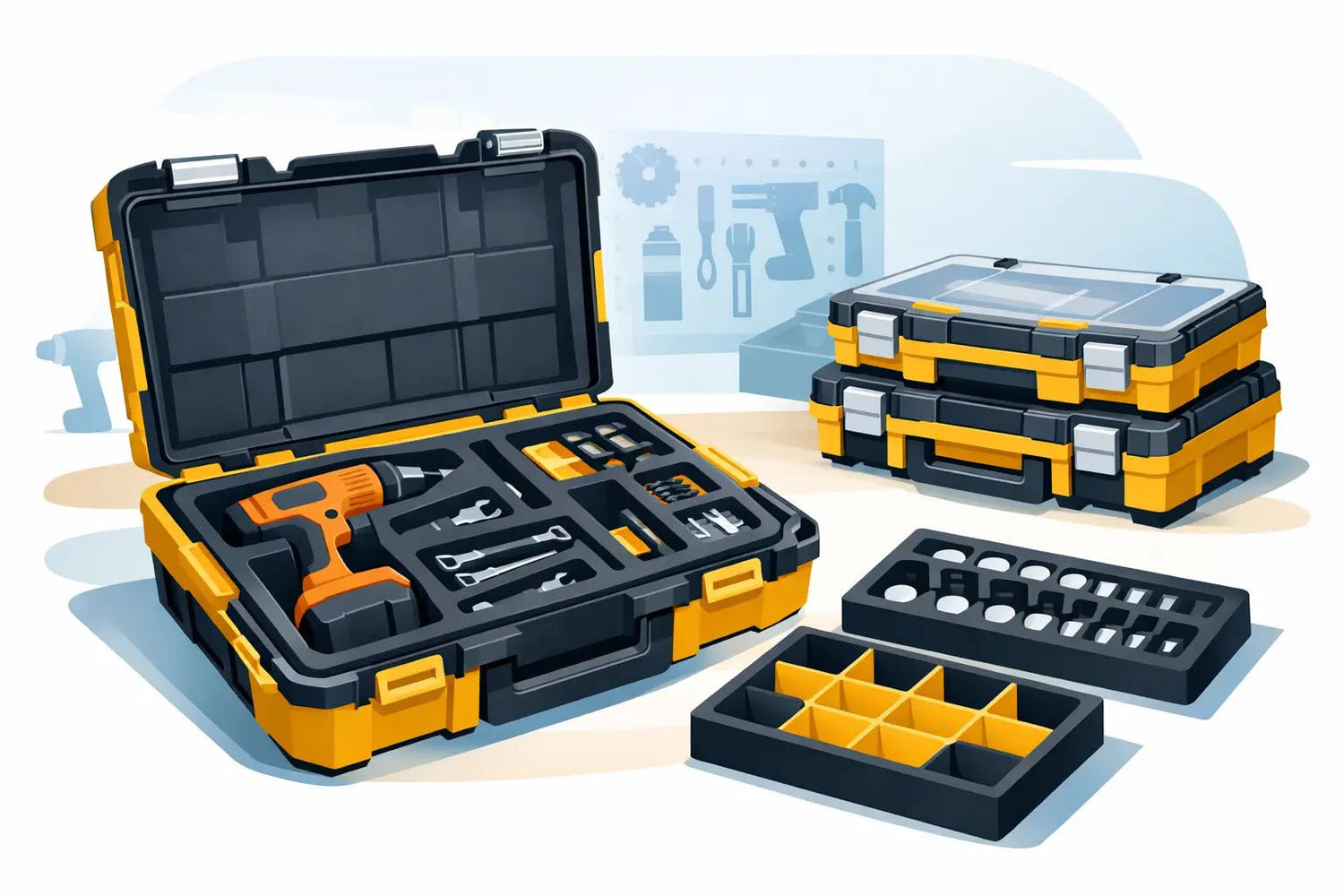 DeWalt Tool Box Organizer Insert Guide - WM Prints LLC