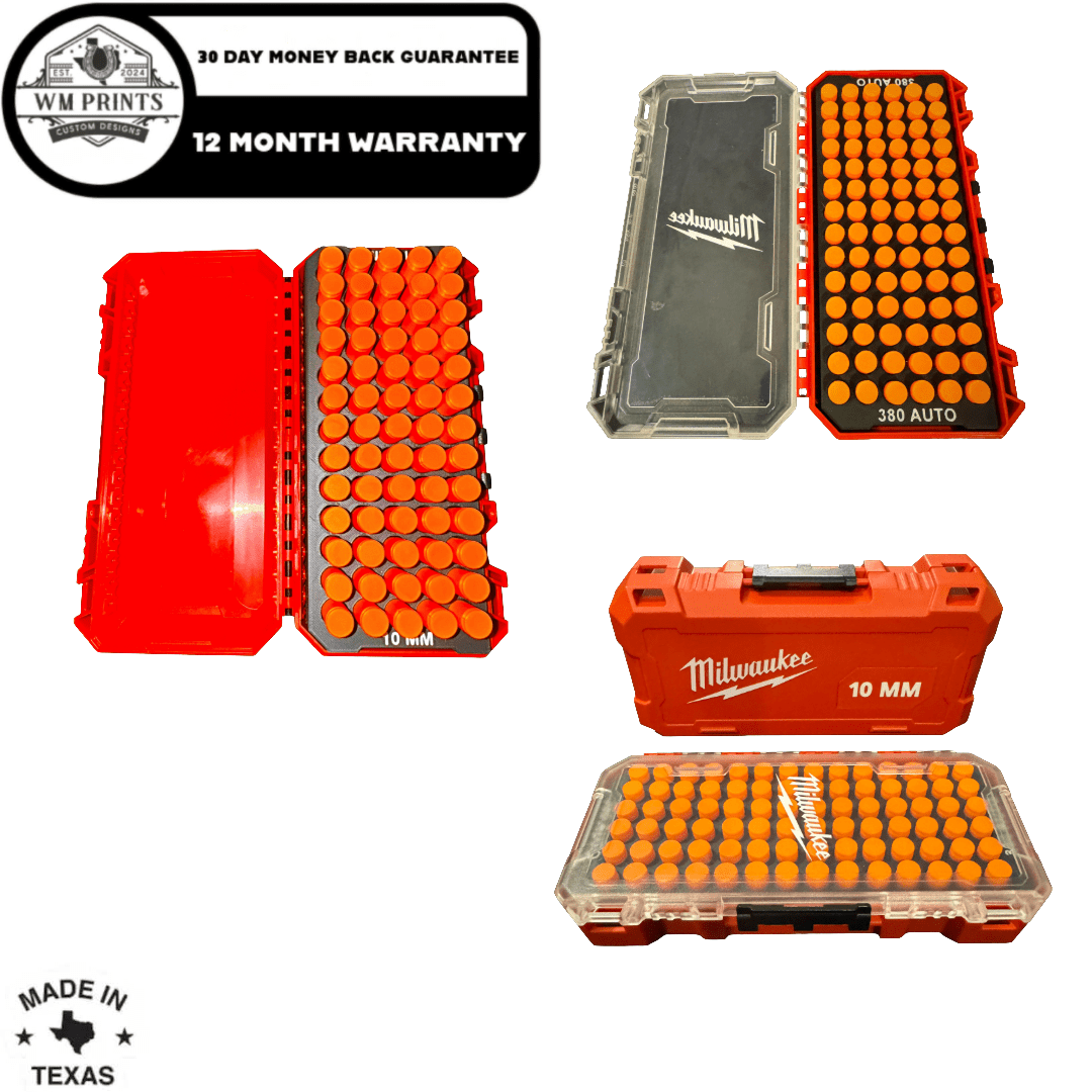Efficient Ammo Organization Made Easy with Milwaukee Shockwave Inserts - WM Prints LLC