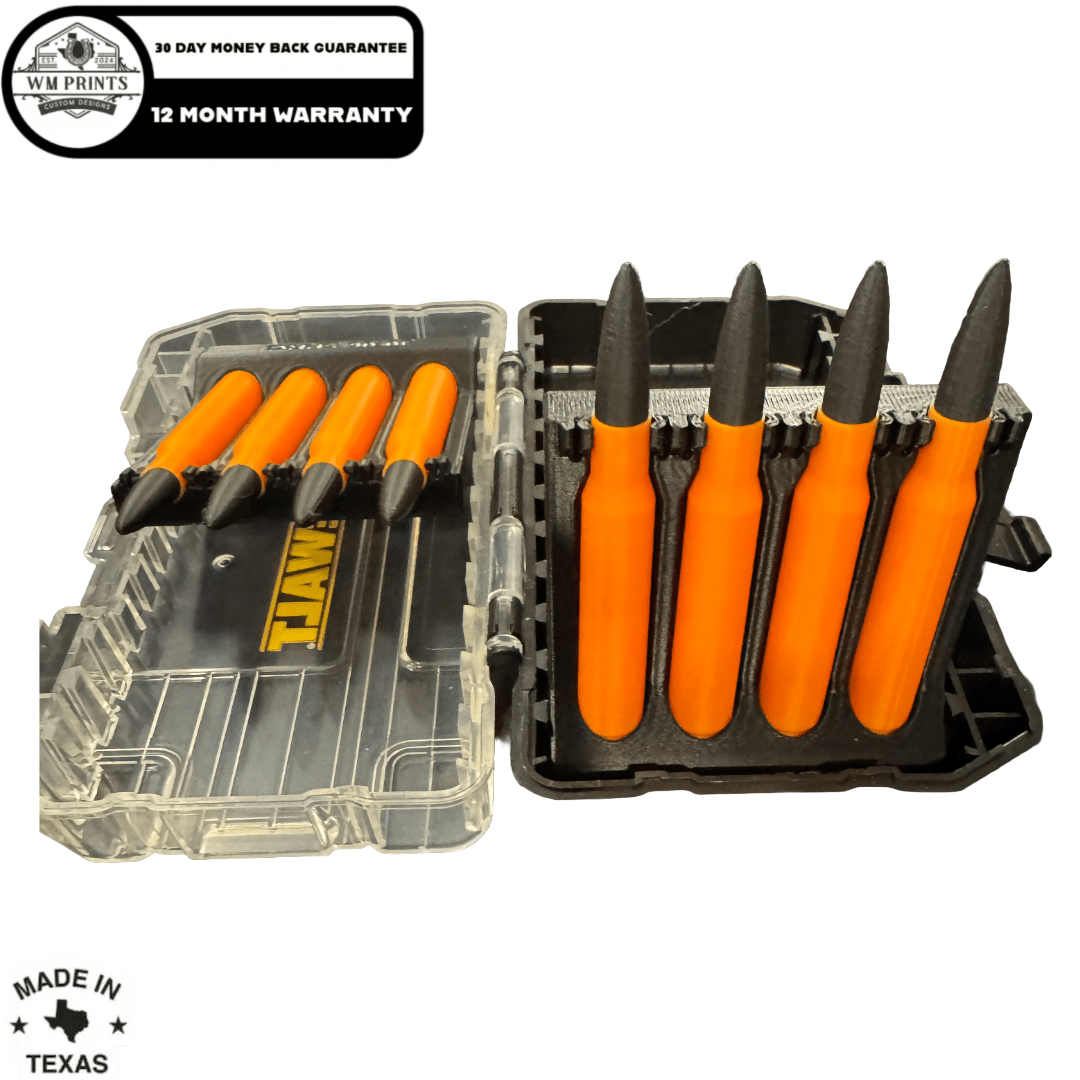 Efficient Organization of Rifle Ammo with DeWalt Tough Case Inserts Your Questions Answered - WM Prints LLC
