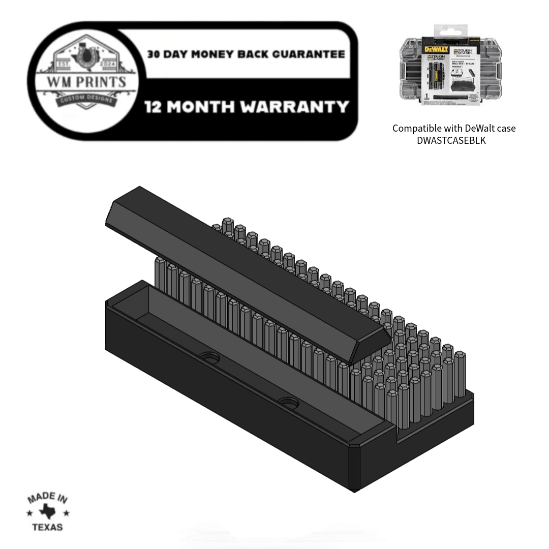 Efficient Tool Organization with the DeWalt Tough Case Hex Bit Tray - WM Prints LLC