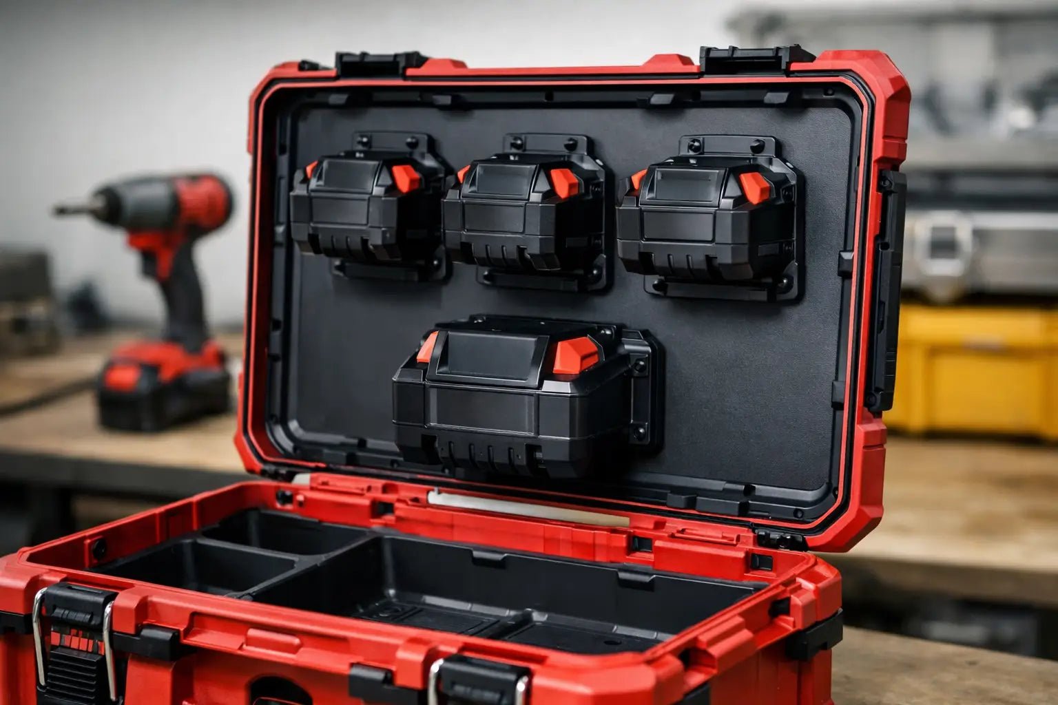 How to Mount Batteries Inside a Packout Lid - WM Prints LLC
